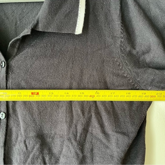 Penman’s Plus Black Button-Up Cardigan Shirt | Contrast Trim | 1X Women’s Top - Picture 8 of 9